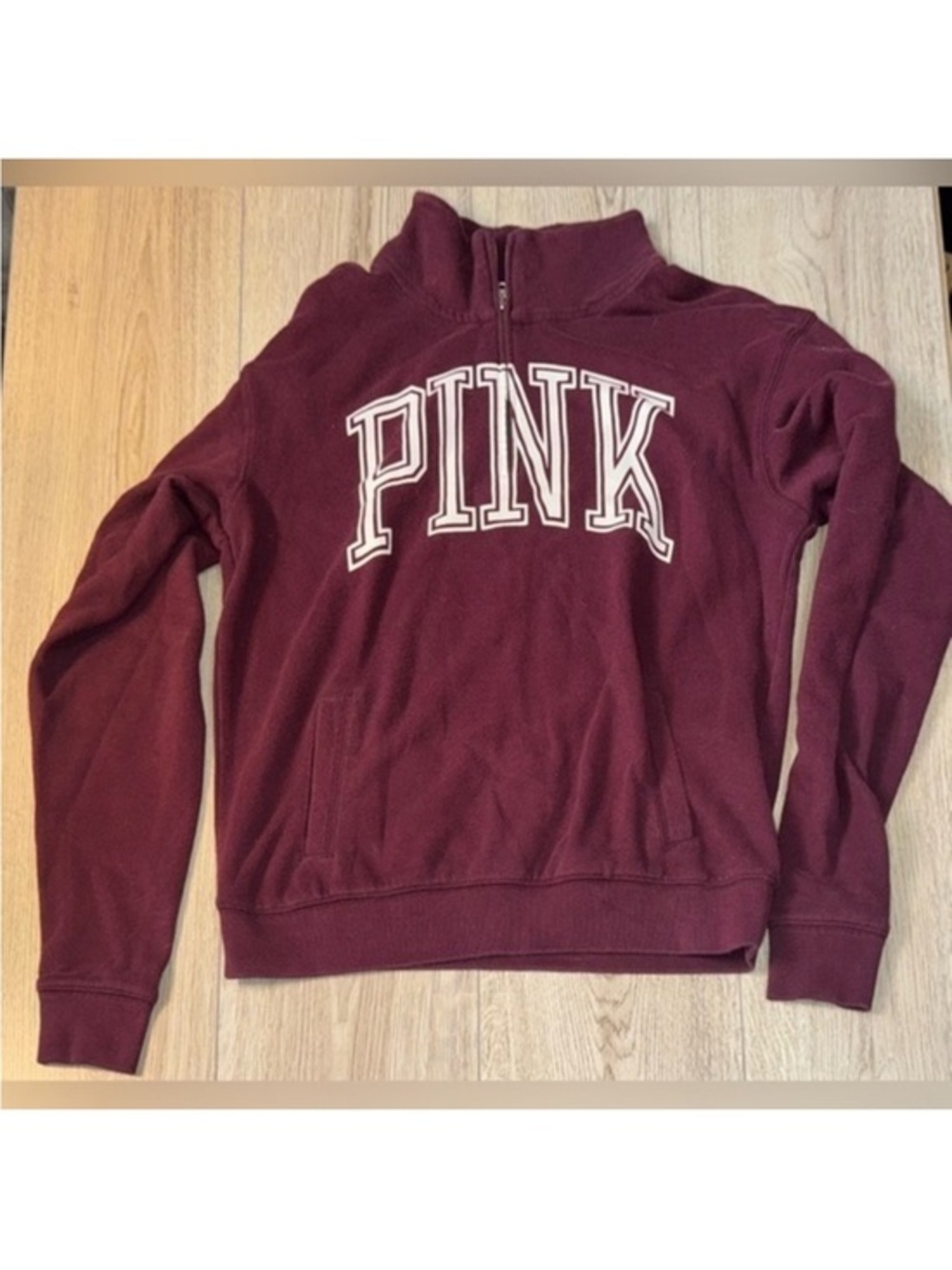 Victoria’s Secret pink quarter zip sweatshirt sweater